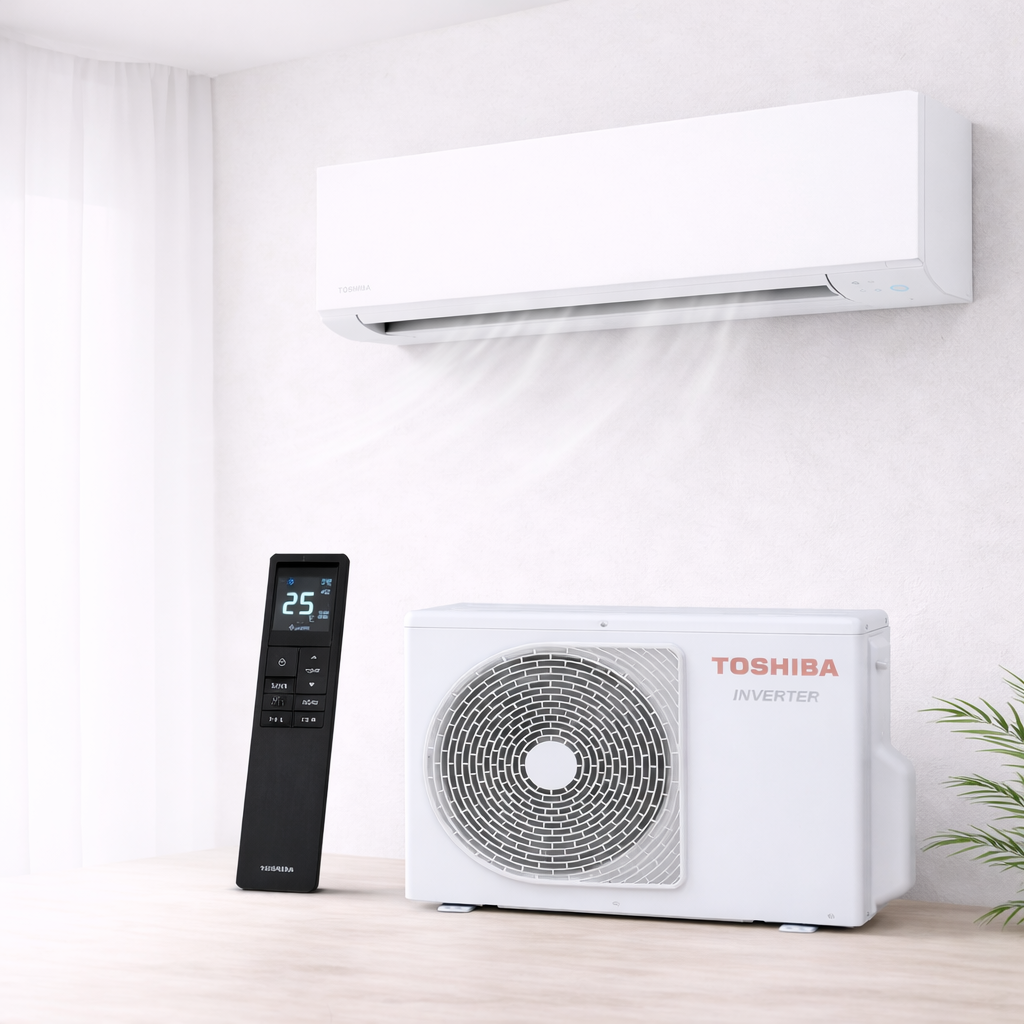 Toshiba Shorai Edge Black & White 5,0 kW bílá